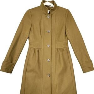J.Crew Lady Day Coat in Brown/Green Size 0